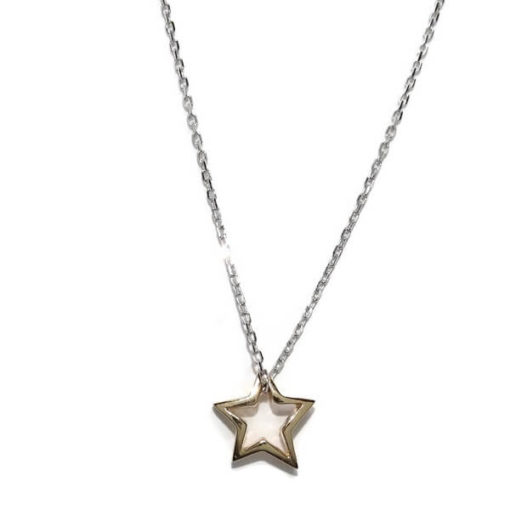 Estrella minimalista oro