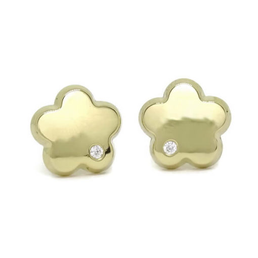 pendientes presión flor de 1,00cm