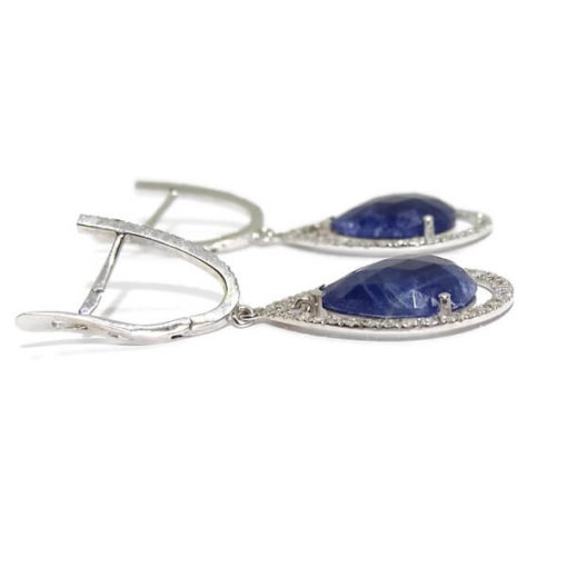 Pendientes zafiros y diamantes - Imagen 7