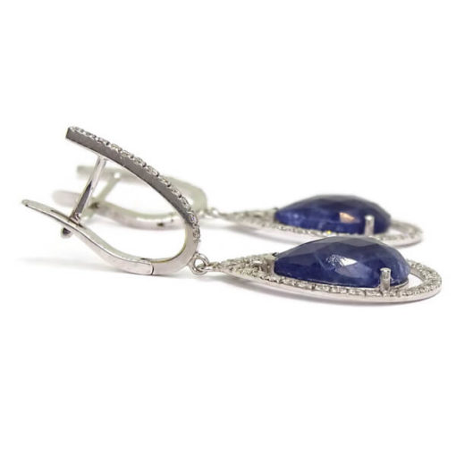 Pendientes zafiros y diamantes - Imagen 5