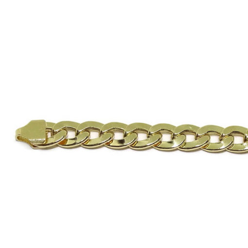 Pulsera de oro con placa para hombre - Imagen 4