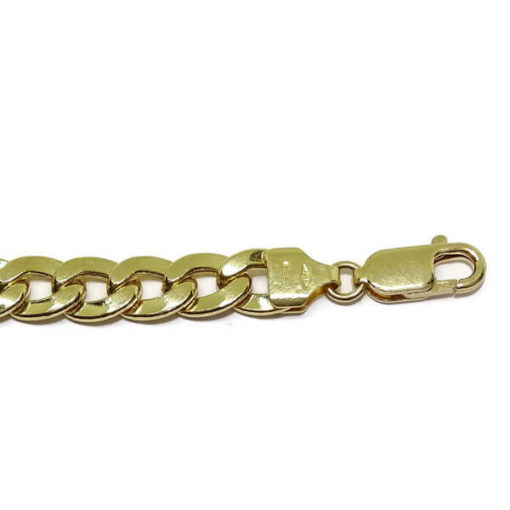 Pulsera de oro con placa para hombre - Imagen 5