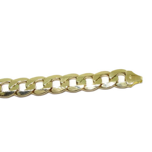 Pulsera oro grande con placa 1.00 cm de ancha. - Imagen 4