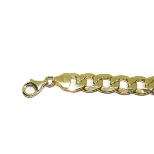 Pulsera oro grande con placa 1.00 cm de ancha. - Imagen 5