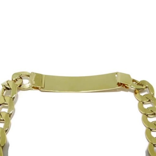Pulsera oro grande con placa 1.00 cm de ancha. - Imagen 6