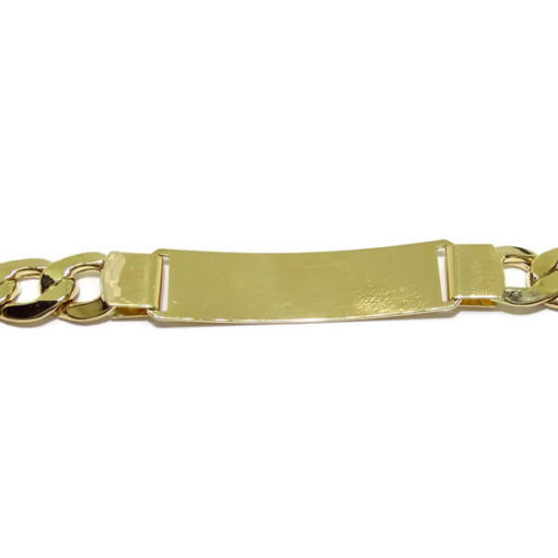 Pulsera oro grande con placa 1.00 cm de ancha. - Imagen 8
