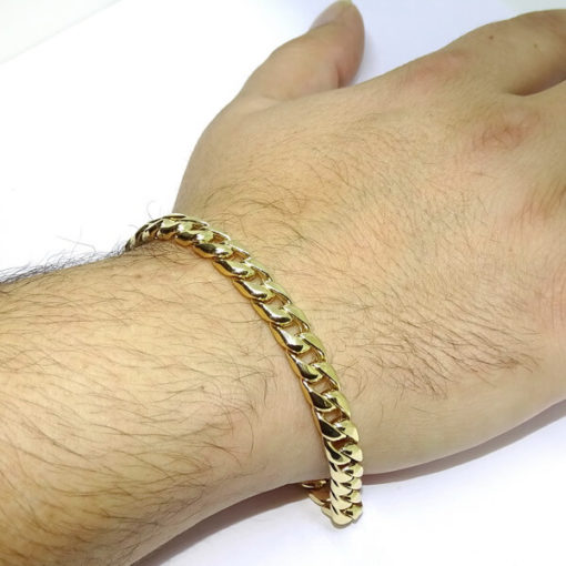 Pulsera oro barbada grande 11.95gr de oro de 18k - Imagen 2