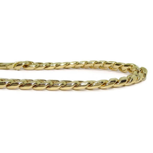 Pulsera oro barbada grande 11.95gr de oro de 18k - Imagen 4
