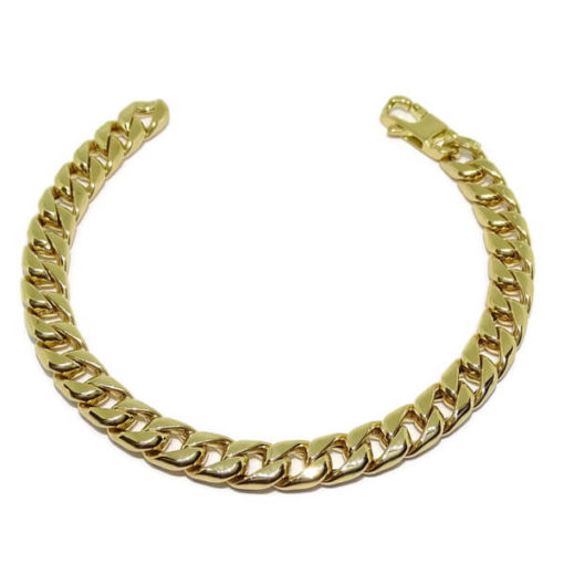 Pulsera oro barbada grande 11.95gr de oro de 18k