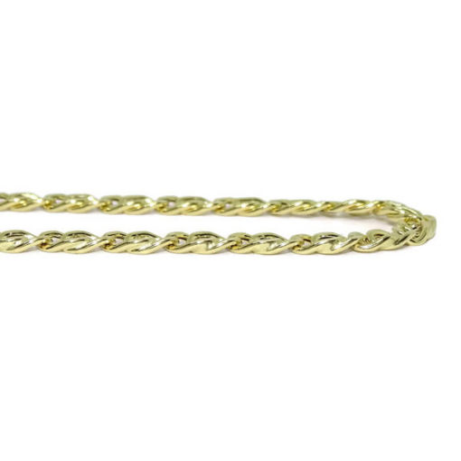 cadena oro amarillo para hombre de 60cm - Imagen 4