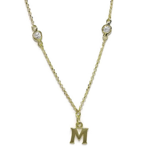 letras personalizadas oro y circonitas - Imagen 3