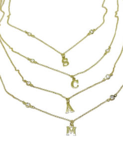 letras personalizadas oro y circonitas