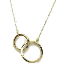 Collar doble alianza oro