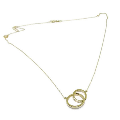 Collar doble alianza oro - Imagen 4