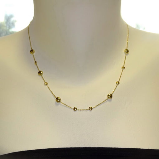 Collar con pepitas de oro de 45cm - Imagen 2