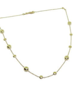Collar con pepitas de oro de 45cm