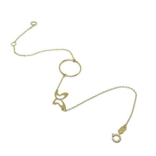 Pulsera niña/mujer karma y mariposa oro - Imagen 4