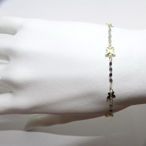 Pulsera para niña bicolor con mariposas - Imagen 2