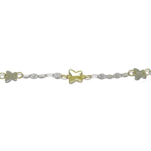 Pulsera para niña bicolor con mariposas - Imagen 4