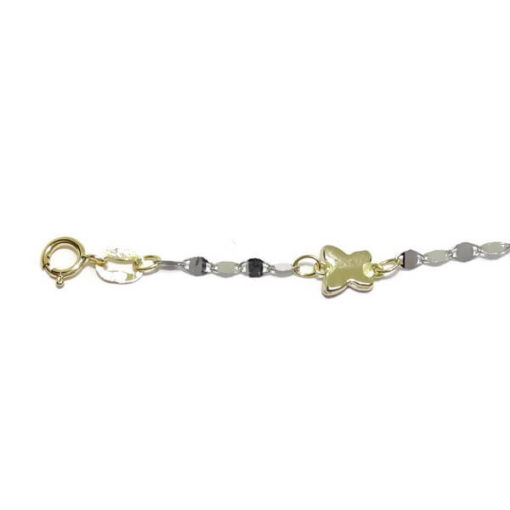 Pulsera para niña bicolor con mariposas - Imagen 5