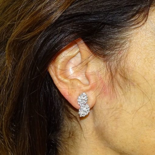Impresionantes pendientes de 2,24cts de diamantes - Imagen 2