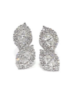 Impresionantes pendientes de 2,24cts de diamantes