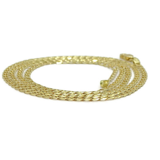 Cadena barbada mediana oro 2,5mm - Imagen 6