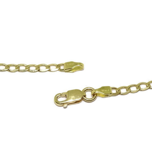 Cadena barbada mediana oro 2,5mm - Imagen 8