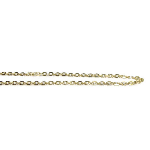 Cadena forzada picada 50cm oro 18k - Imagen 3