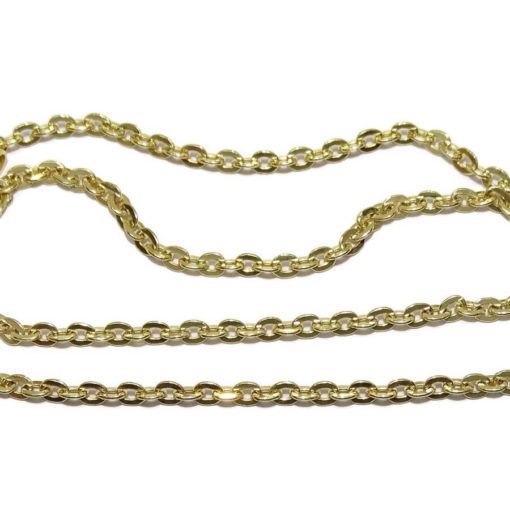 Cadena forzada picada 50cm oro 18k - Imagen 4