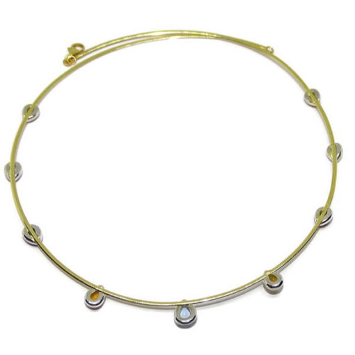 omega  oro y calcedonias color 40cm - Imagen 9