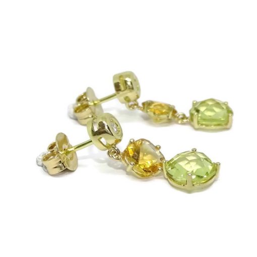 Pendientes exclusivos con diamantes y piedras preciosas - Imagen 4
