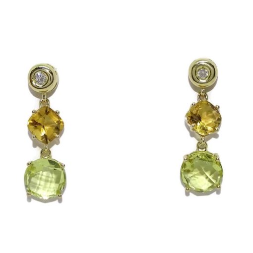 Pendientes exclusivos con diamantes y piedras preciosas - Imagen 3