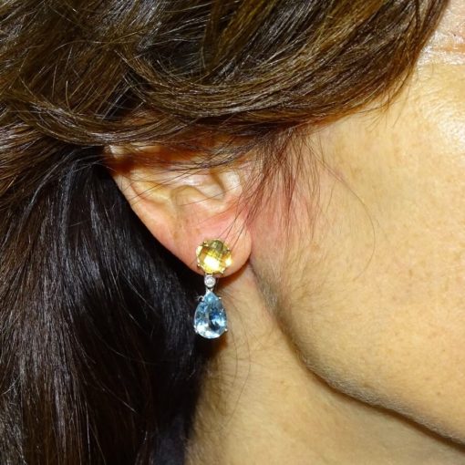 Pendientes exclusivos piedras preciosas - Imagen 2