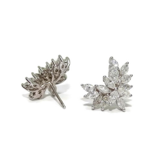 Pendientes grandes diamantes navet - Imagen 3