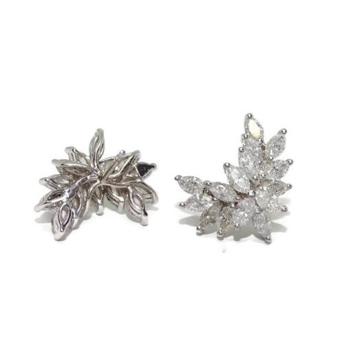 Pendientes grandes diamantes navet - Imagen 4