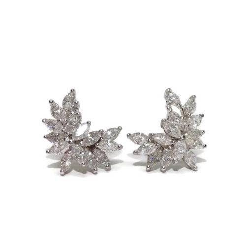 Pendientes grandes diamantes navet - Imagen 6