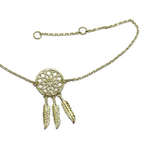 Pulsera atrapa sueños oro mujer - Imagen 5