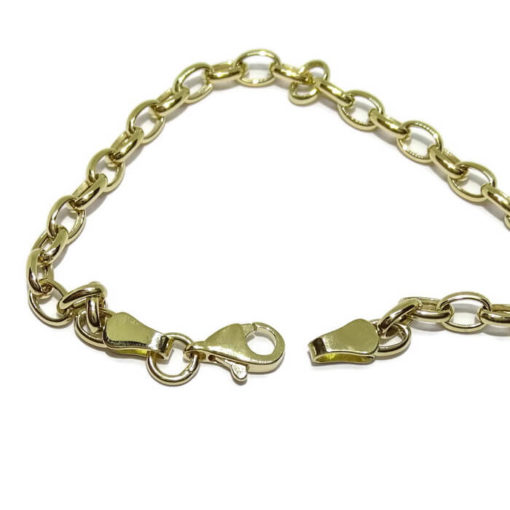 Pulsera corazón lateral grande oro - Imagen 6
