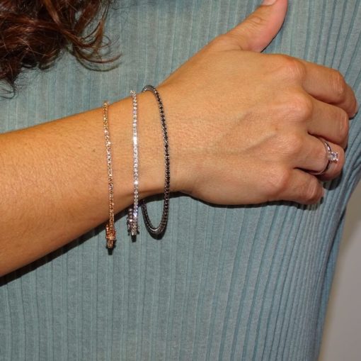 Pulsera Tipo Riviere de Diamantes Brown 3.19cts - Imagen 10