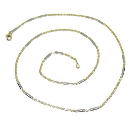 Cadena para mujer bicolor combinada