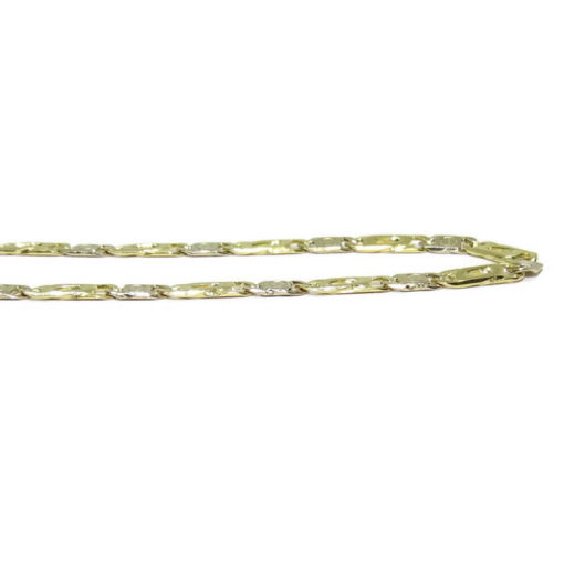 cadena bicolor clavo oro hombre maciza 20.55gr de oro de 18k - Imagen 5
