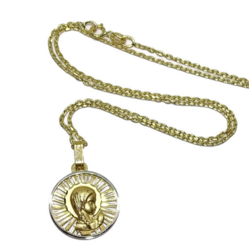 Medalla grande 18mm Virgen niña - Imagen 5