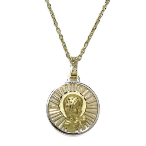 Medalla grande 18mm Virgen niña