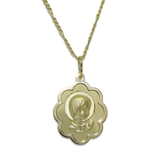 Medalla nube Virgen con Cadena