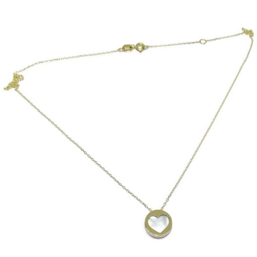 colgante nácar y oro cadena mini forzada oro 18k - Imagen 3