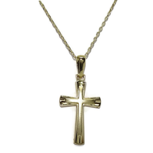 Cruz para comunión oro mate y brillo
