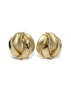 pendientes mujer oro amarillo mate y brillo 2,20gr