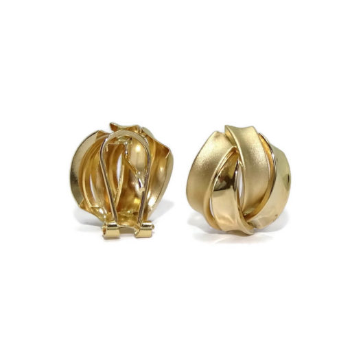 pendientes mujer oro amarillo mate y brillo 2,20gr - Imagen 5