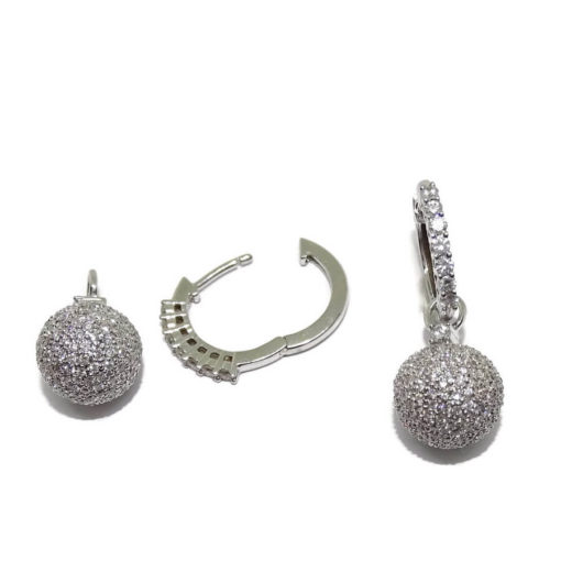 pendientes desmontables con diamantes de 2,11cts oro 18k - Imagen 6